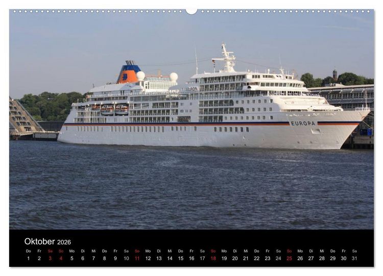 Produktbild: Schiffe im Hamburger Hafen (Wandkalender 2026 DIN A2 quer), CALVENDO Monatskalender