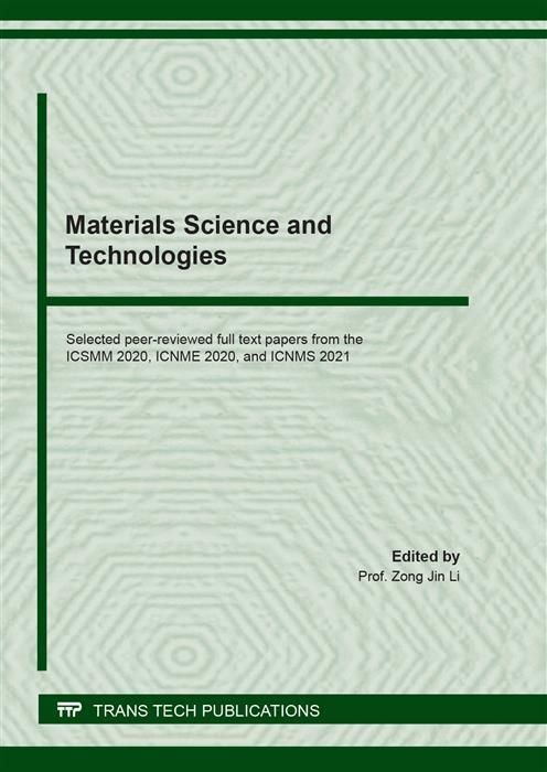 Produktbild: Materials Science and Technologies
