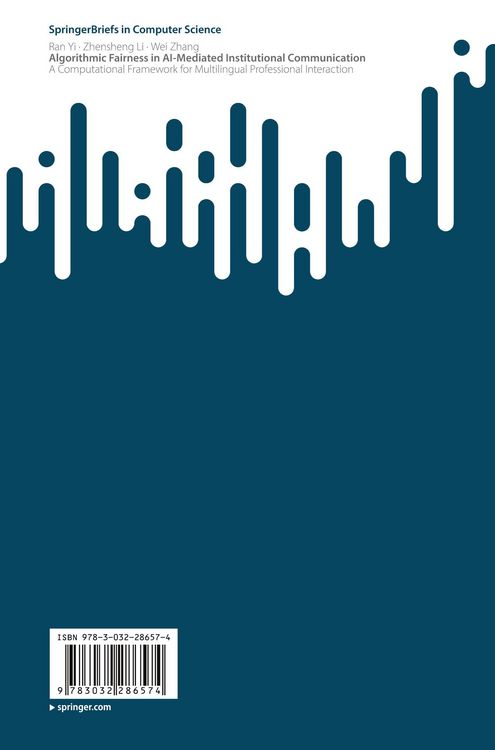Produktbild: Algorithmic Fairness in AI-Mediated Institutional Communication