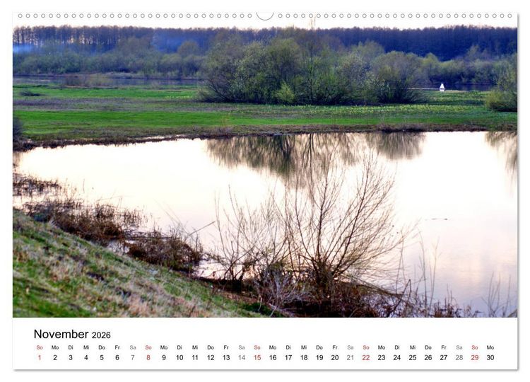 Produktbild: Elchniederung - Naturparadies in Ostpreu&szlig;en (Wandkalender 2026 DIN A2 quer), CALVENDO Monatskalender