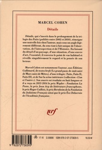 Produktbild: D&eacute;tails : faits
