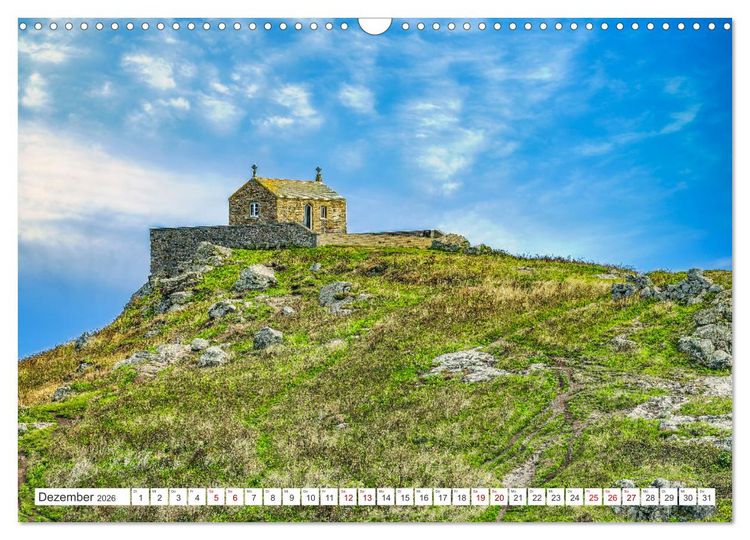 Produktbild: Cornwall - Malerische Landschaften mit grandiosen K&uuml;sten (Wandkalender 2026 DIN A3 quer), CALVENDO Monatskalender