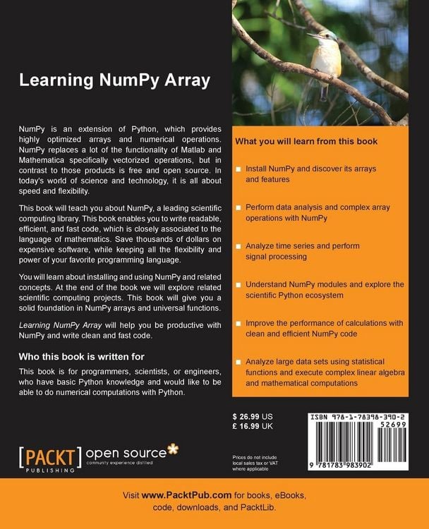Produktbild: Learning Numpy Array