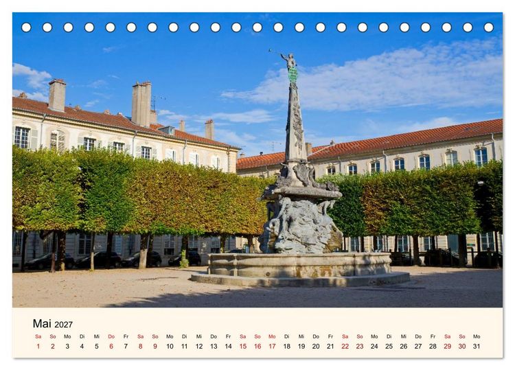 Produktbild: Nancy und Metz - Kulturelle Sch&auml;tze in Lothringen (Tischkalender 2027 DIN A5 quer), CALVENDO Monatskalender