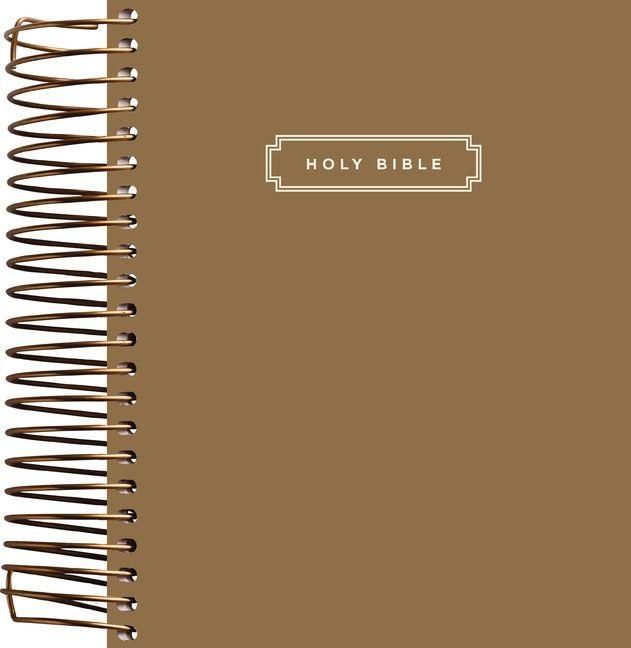 Produktbild: Niv, Journal the Word Bible, Spiral-Bound Edition, Double-Column, Hardcover Spiral, Brown, Red Letter, Comfort Print