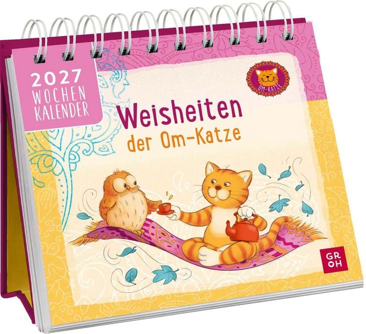 Produktbild: Mini-Wochenkalender 2027: Weisheiten der Om-Katze