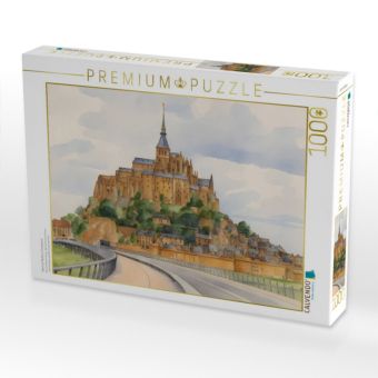 Produktbild: CALVENDO Puzzle Mont St. Michel in Frankreich | 1000 Teile Lege-Gr&ouml;&szlig;e 64x48cm Foto-Puzzle f&uuml;r gl&uuml;ckliche Stunden