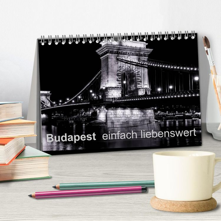 Produktbild: Budapest einfach liebenswert (Tischkalender 2026 DIN A5 quer), CALVENDO Monatskalender