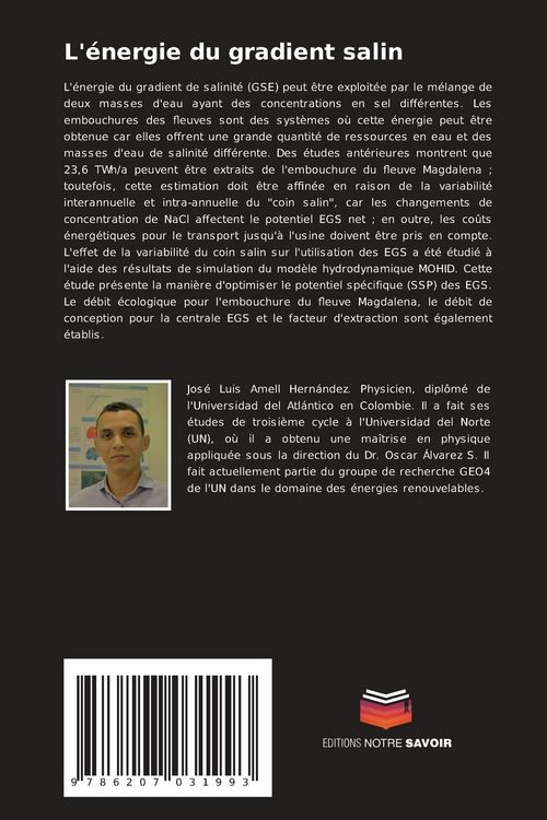 Produktbild: L'&eacute;nergie du gradient salin