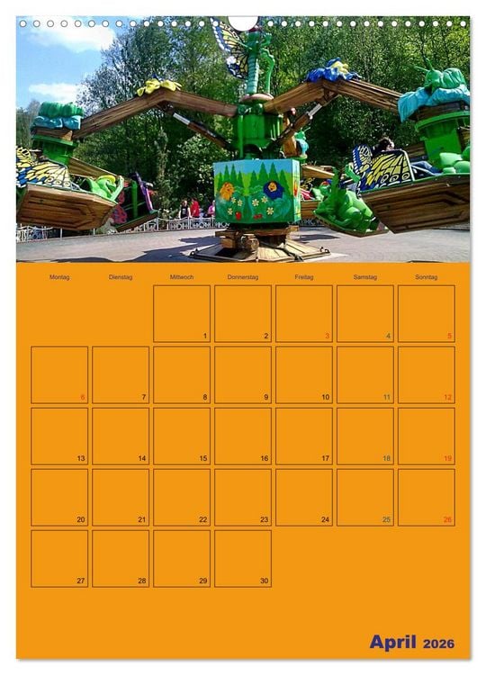 Produktbild: Freizeitparkmomente / Planer (Wandkalender 2026 DIN A3 hoch), CALVENDO Monatskalender