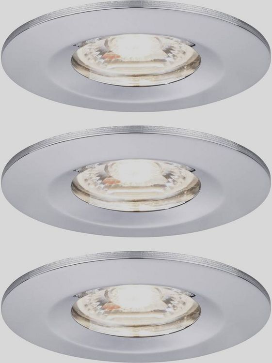 Produktbild: Paulmann 94303 EBL Nova mini Coin LED-Einbauleuchte 3er Set 4W Chrom