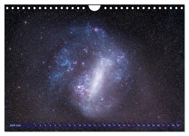 Produktbild: Galaxien, Sterne und Nebel: Leuchten aus dem All (Wandkalender 2026 DIN A4 quer), CALVENDO Monatskalender