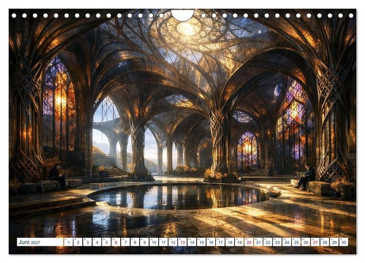 Produktbild: Architektur der Emotionen - Gestaltete Stimmungen (Wandkalender 2027 DIN A4 quer), CALVENDO Monatskalender