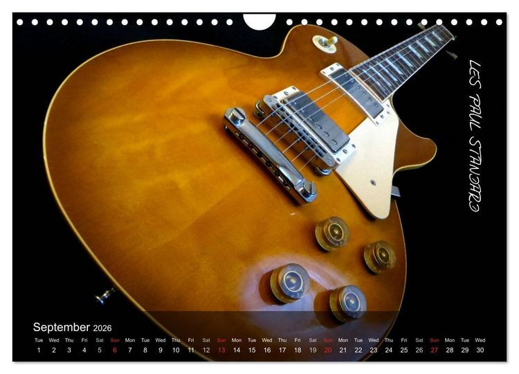 Produktbild: ROCK GUITARS put into the spotlight (Wall Calendar 2026 DIN A4 landscape), CALVENDO 12 Month Wall Calendar