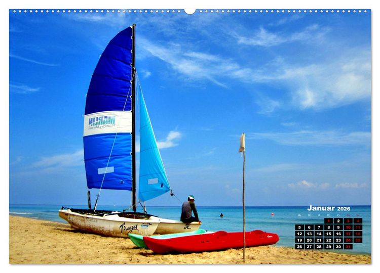 Produktbild: Katamarane an Traumstr&auml;nden - Hobie Cats in Cuba (Wandkalender 2026 DIN A2 quer), CALVENDO Monatskalender