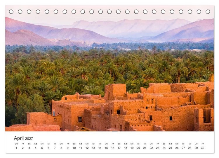 Produktbild: Das farbenfrohe Marokko (Tischkalender 2027 DIN A5 quer), CALVENDO Monatskalender