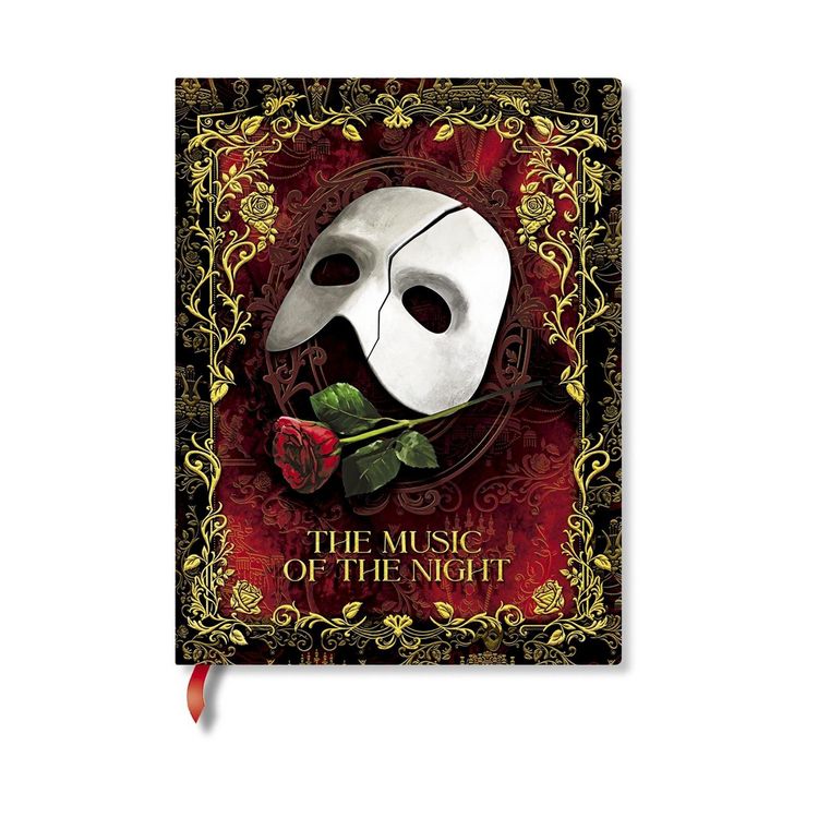 Produktbild: Masked Melody (Phantom of the Opera) Mini Lined Hardcover Journal (Elastic Band Closure)