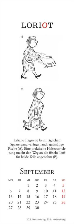 Produktbild: Loriot Lesezeichen & Kalender 2027