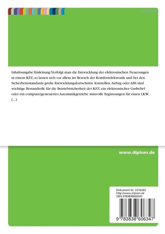 Produktbild: Ein Verfahren zur Detektion der Kommutierung von Gleichstrommotoren auf der Basis von Wavelets