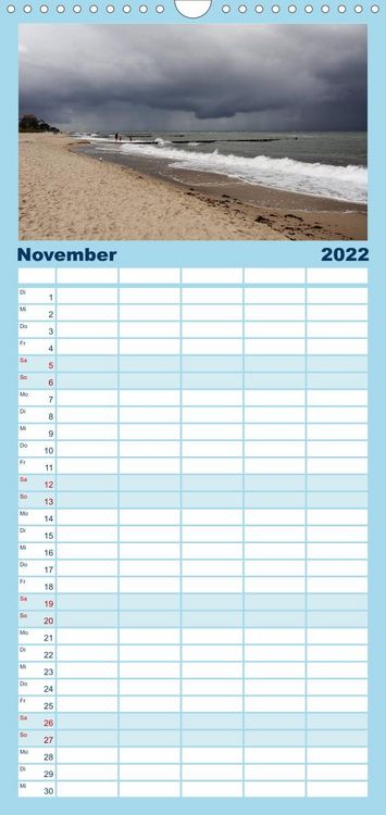 Produktbild: Familienplaner K&uuml;hlungsborn (Wandkalender 2022 , 21 cm x 45 cm, hoch)
