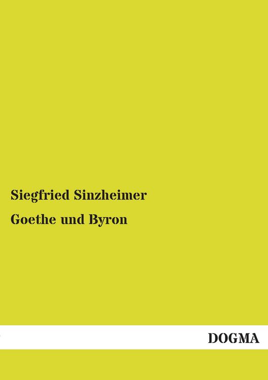 Produktbild: Goethe und Byron