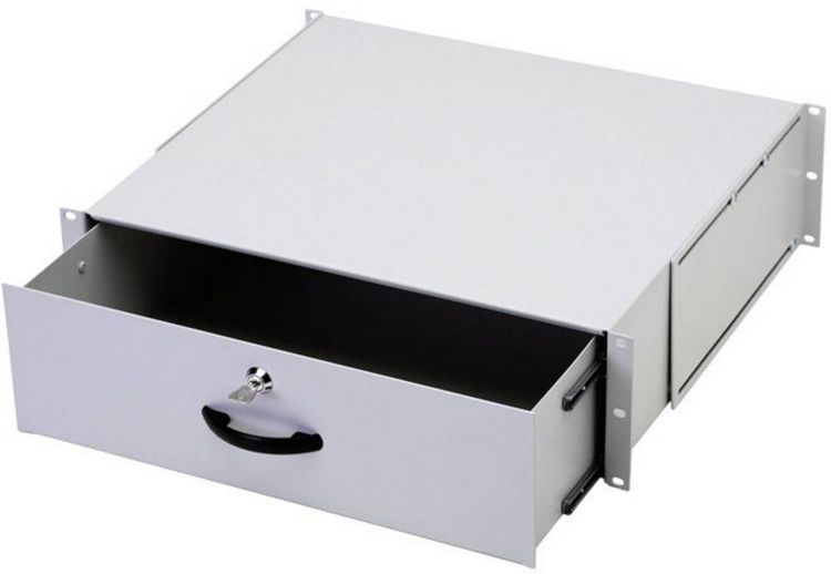 Produktbild: Digitus DN-19 KEY-3U 19 Zoll 3 HE Lichtgrau (RAL 7035)