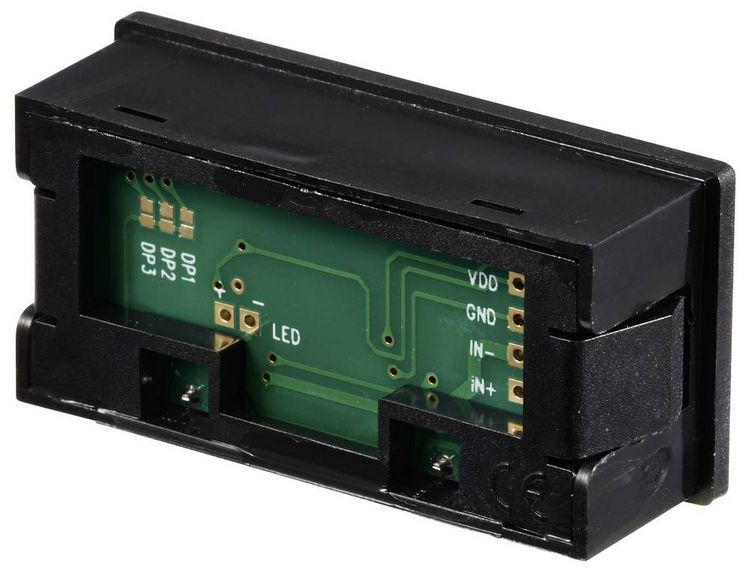 Produktbild: VOLTCRAFT DVM210 Digitales Einbaumessger&auml;t &plusmn;199.9 mV (beliebig erweiterbar durch Vorschalten von Widerst&auml;nden)