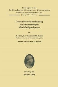 Produktbild: Genaue Potentialbestimmung aus Streumessungen: Alkali-Edelgas-Systeme