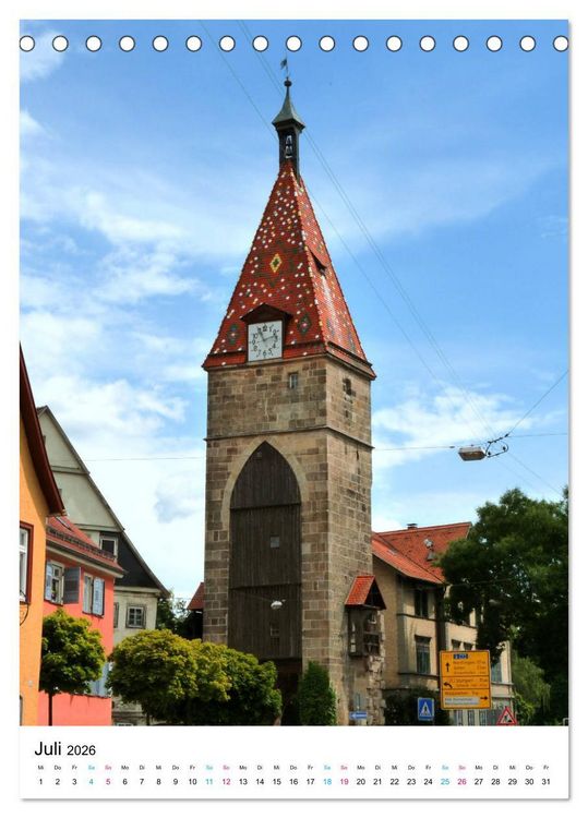 Produktbild: Stauferstadt Schw&auml;bisch Gm&uuml;nd (Tischkalender 2026 DIN A5 hoch), CALVENDO Monatskalender