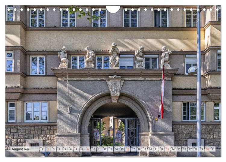 Produktbild: Baukunst des Roten Wien (Wandkalender 2026 DIN A4 quer), CALVENDO Monatskalender