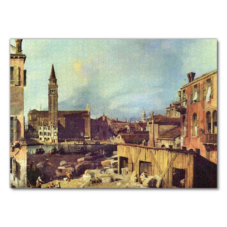 Produktbild: Lais Puzzle Canaletto (II) - Hof der Steinmetzwerkstatt 1000 Teile