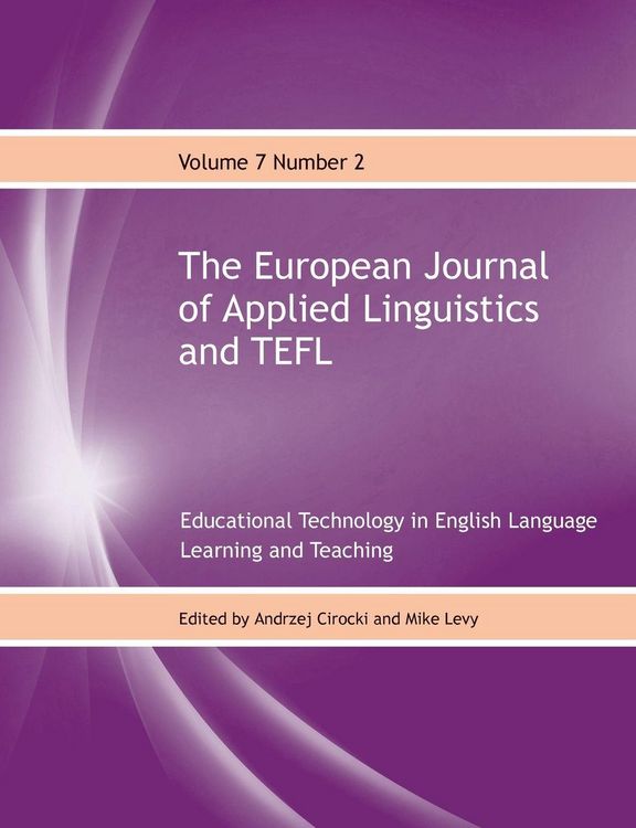Produktbild: The European Journal of Applied Linguistics and TEFL Volume 7 Number 2