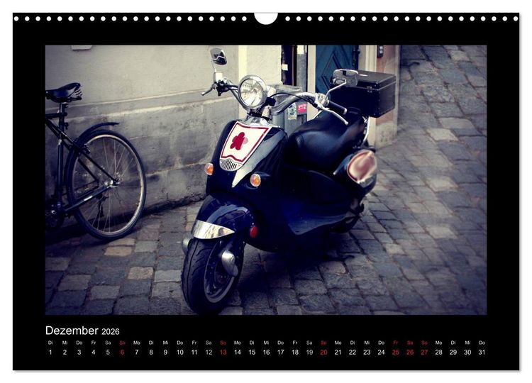 Produktbild: Motorroller (Wandkalender 2026 DIN A3 quer), CALVENDO Monatskalender
