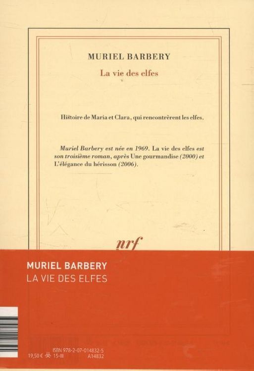 Produktbild: Barbery, M: vie des elfes