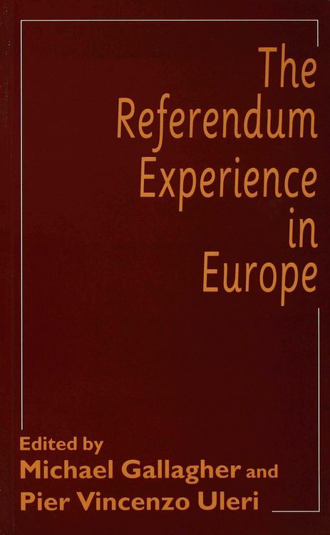 Produktbild: The Referendum Experience in Europe