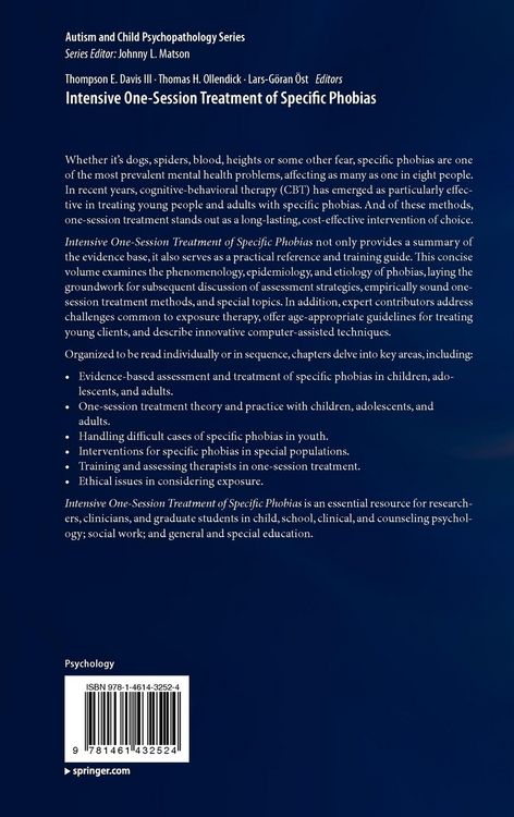 Produktbild: Intensive One-Session Treatment of Specific Phobias