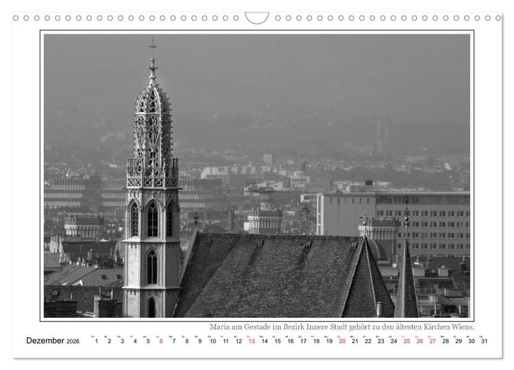 Produktbild: Wien auf den zweiten Blick (Wandkalender 2026 DIN A3 quer), CALVENDO Monatskalender