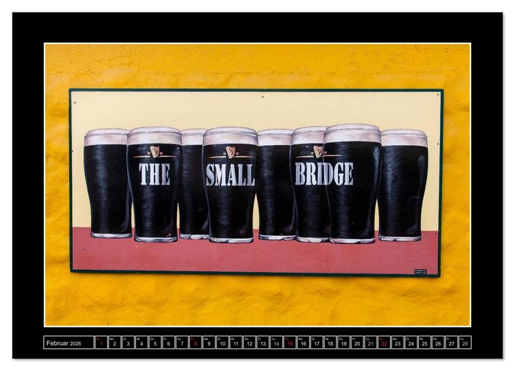 Produktbild: Sl&aacute;inte IRLAND - Pubmalereien (Wandkalender 2026 DIN A3 quer), CALVENDO Monatskalender