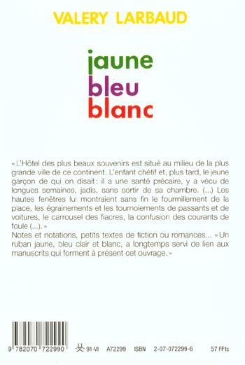 Produktbild: Jaune, bleu, blanc