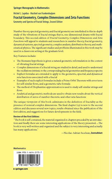 Produktbild: Fractal Geometry, Complex Dimensions and Zeta Functions