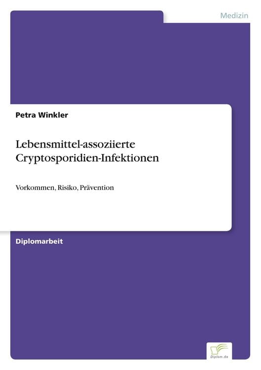 Produktbild: Lebensmittel-assoziierte Cryptosporidien-Infektionen