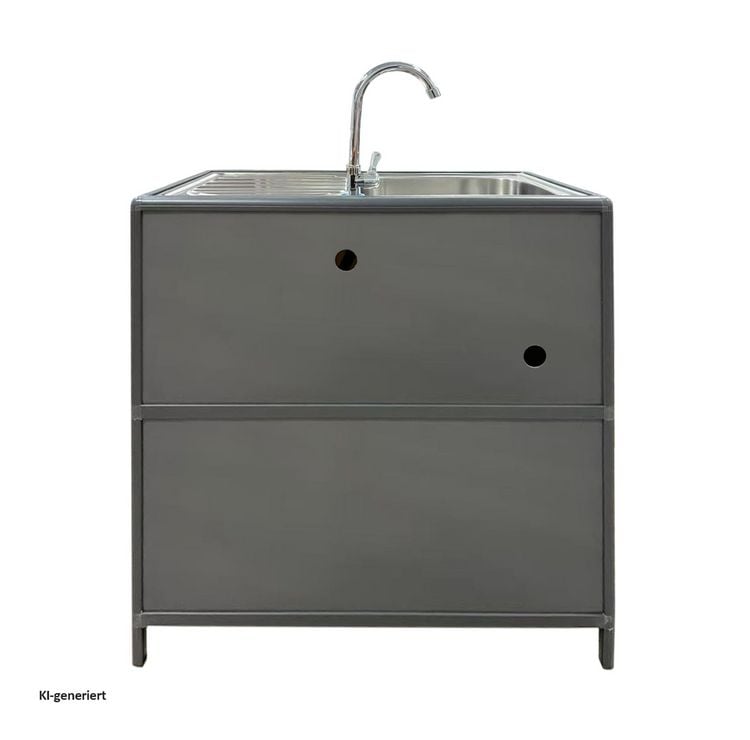 Produktbild: HTI-Living Outdoorsp&uuml;le L Gerti Grau Outdoorsp&uuml;le L Gerti Grau