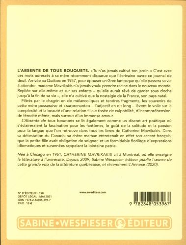 Produktbild: L'absente de tous bouquets