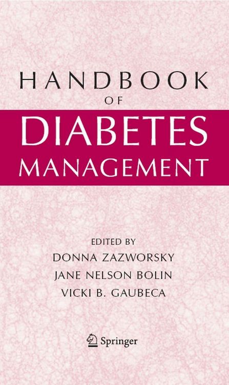 Produktbild: Handbook of Diabetes Management