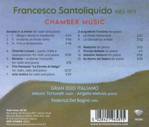 Produktbild: Santoliquido:Chamber Music