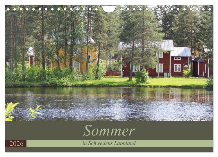 Produktbild: Sommer in Schwedens Lappland (Wandkalender 2026 DIN A4 quer), CALVENDO Monatskalender