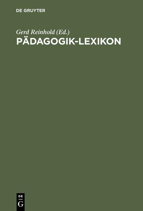 Produktbild: P&auml;dagogik-Lexikon