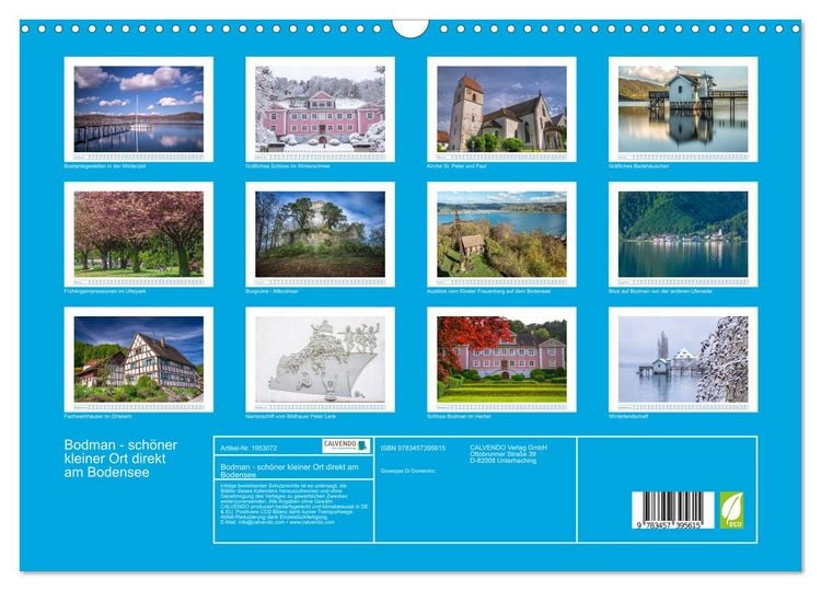 Produktbild: Bodman - sch&ouml;ner kleiner Ort direkt am Bodensee (Wandkalender 2026 DIN A3 quer), CALVENDO Monatskalender
