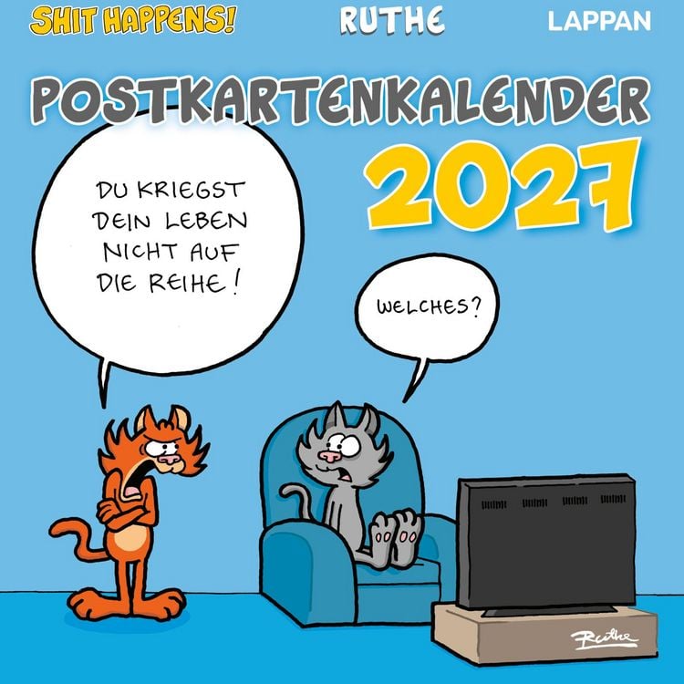 Produktbild: Shit happens! Postkartenkalender 2027