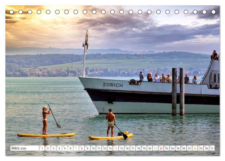 Produktbild: Stand-Up-Paddling SUP (Tischkalender 2026 DIN A5 quer), CALVENDO Monatskalender